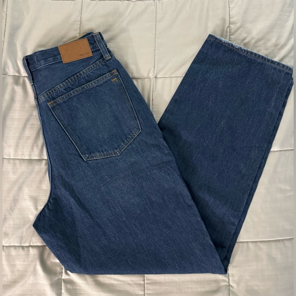 Madewell Baggy Straight Jeans in Dark Worn Indigo Wash, 29 NWT